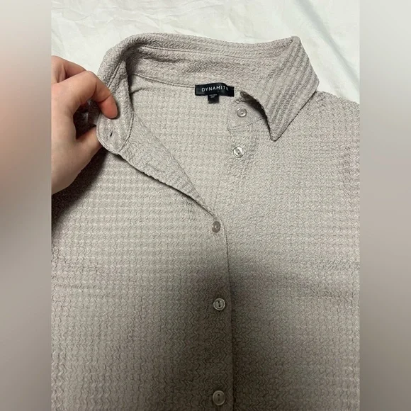 Dynamite Button-Front Shirt - Picture 7 of 12
